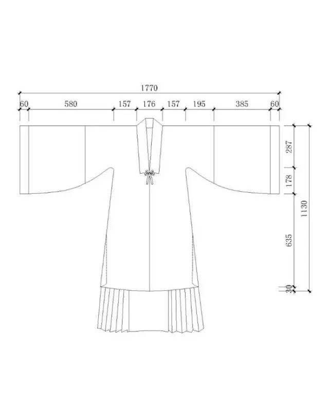 史上最全"汉服"裁剪制图 推荐收藏！