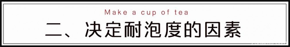 【茶道】茶叶“耐不耐泡”，到底跟什么有关？