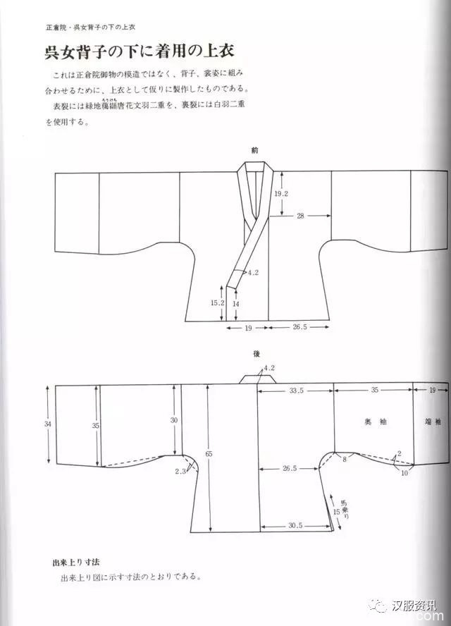 汉服裁剪图，简单易懂适合新手学习