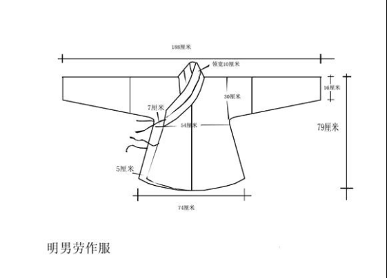 汉服上襦和下裙的裁剪步骤