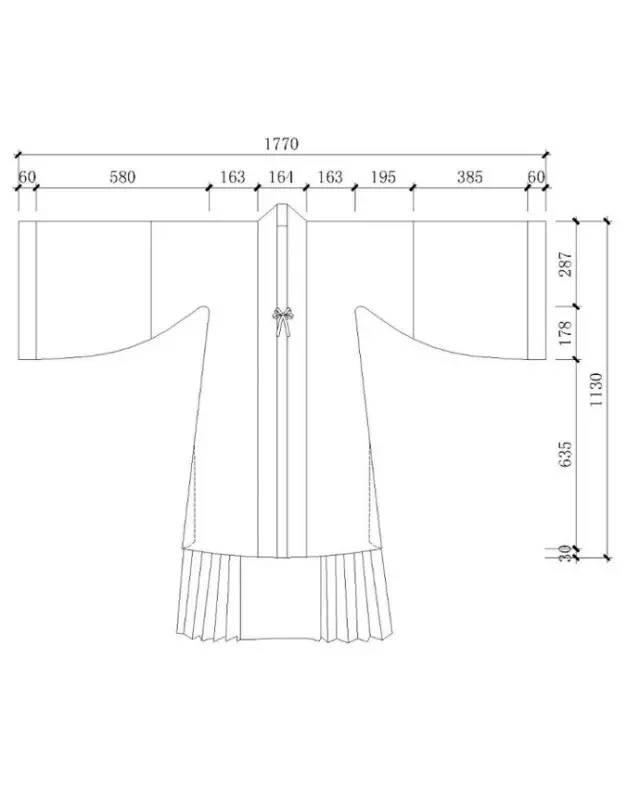 史上最全"汉服"裁剪制图 推荐收藏！