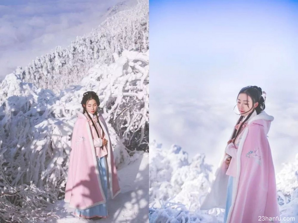 【庐山雪】雪与汉服 点缀着这个冬天的美