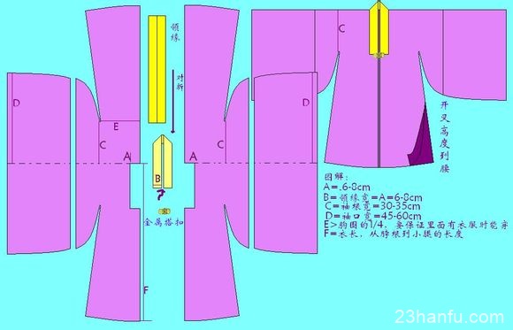 汉服披风制作裁剪图 披风制作教程