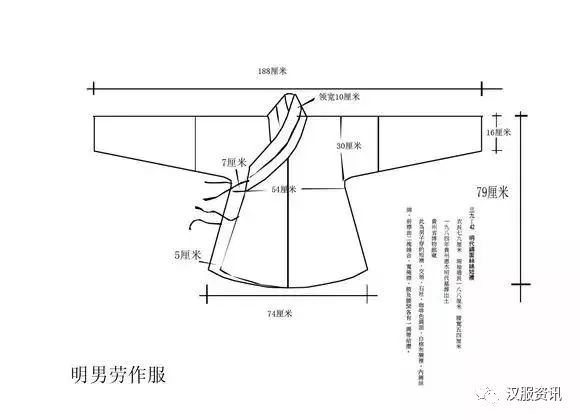 汉服裁剪图，简单易懂适合新手学习