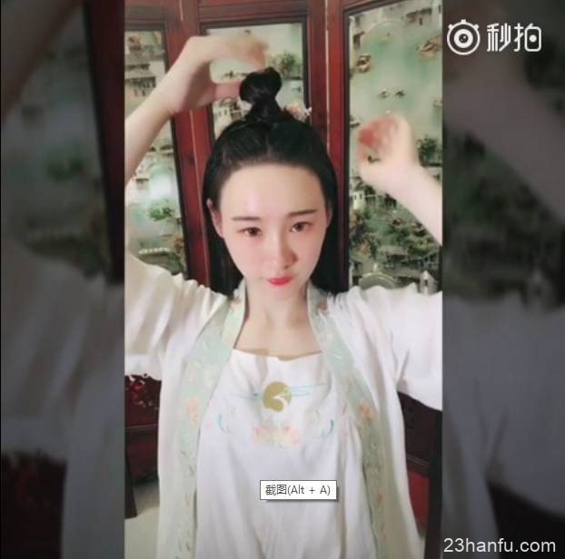 【汉服发型】三连弹！适合中短发妹子的简单汉服发型教程