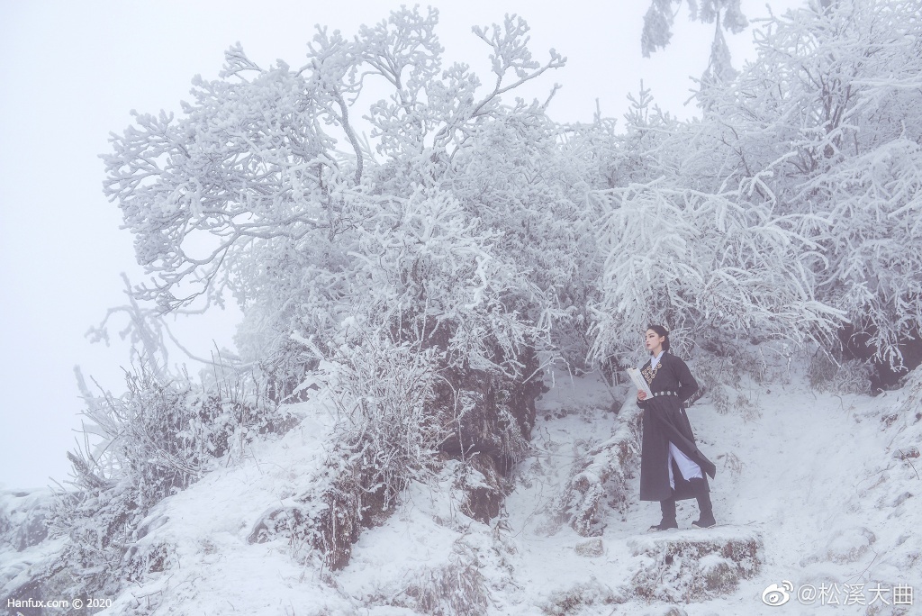 行万里千里，只为给你带一捧峨眉雪。