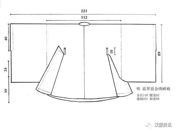 汉服裁剪图，简单易懂适合新手学习